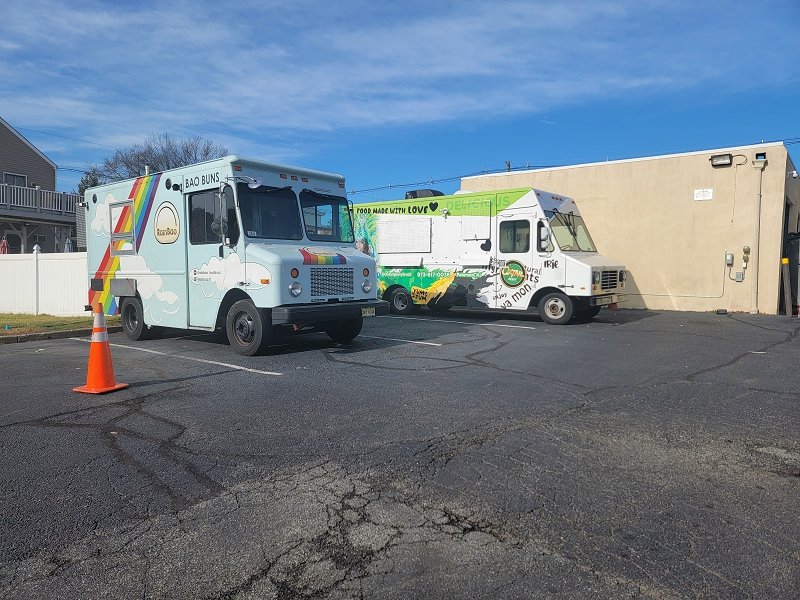 Food trucks parked at NJ Commercial Kitchens